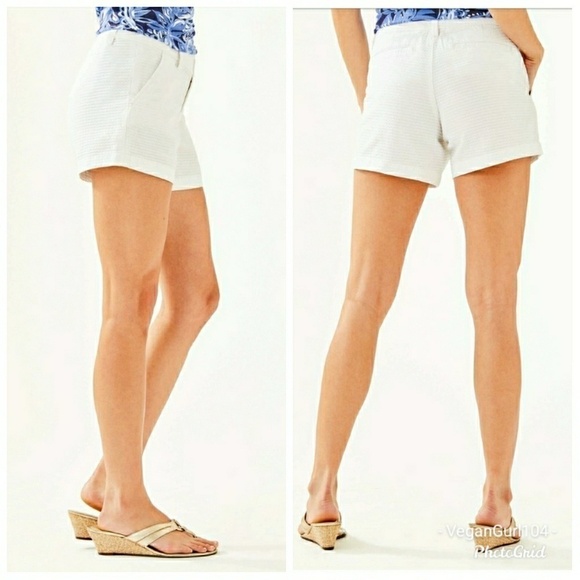 Lilly Pulitzer | Women’s Joette White Stretch Shorts (Size 0) - Picture 1 of 9